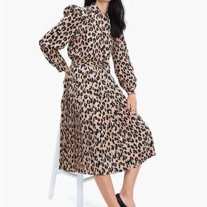 Kate Spade Leopard Print Midi Skirt